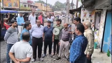 गिरिडीह: गिरिडीह फोरलेन परियोजना की परेशानियों को समझने सदर एसडीओ भंडारीडीह रोड पर निकले, अतिक्रमित इलाके का किया दौरा