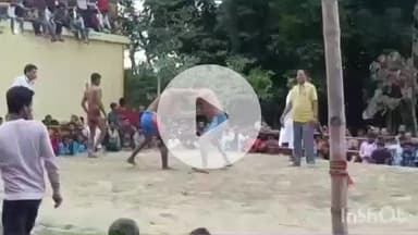 बखरी: बखरी गौशाला मेला में दंगल प्रतियोगिता का आयोजन, पहलवानों ने दिखाया दमखम