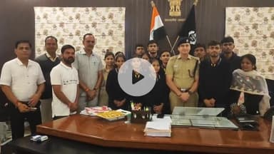 झालरापाटन: सरस्वती मूक बघिर आवासीय विद्यालय के बच्चों ने जिला कलेक्टर और एसपी अमित कुमार से मिलकर दीपावली की शुभकामनाएं दी