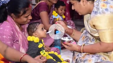 खंडवा नगर: कुंडलेश्वर वार्ड में सामूहिक गोद भराई व पोषण प्रदर्शनी, महापौर ने माताओं को दी शुभकामनाएँ