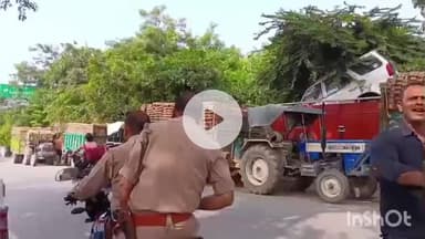 मांट: ओवरलोडिंग पर एसडीएम मांट की बड़ी कार्रवाई, ईंट से भरे चार ट्रैक्टर पकड़े गए