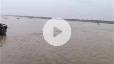 पीपलदा: बेमौसम बारिश के चलते चंबल नदी उफान पर, कैथूदा झरेर पुलिया पर 4 फीट पानी, आवागमन बंद, यात्री परेशान