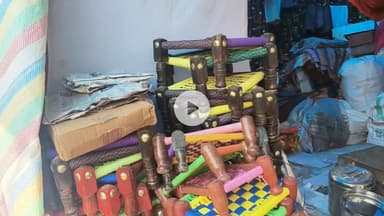 जगाधरी: यमुनानगर: कपाल मोचन मेले में पंजाब के श्रद्धालुओं में लकड़ी की पीढ़ी खरीदने का क्रेज