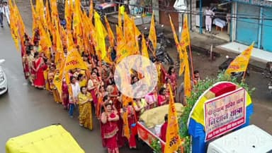 नौतनवा: नौतनवा में निकाली गई खाटू श्याम की शोभा यात्रा