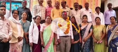 ढीमरखेड़ा: शासकीय माध्यमिक शाला पचपेढ़ी में शिक्षक बालकिशन पटेल 43 वर्षों की सेवा के बाद सेवानिवृत्त, भावभीनी विदाई