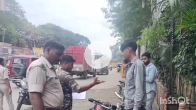 मेदिनीनगर (डालटनगंज): मेदिनीनगर: कचहरी चौक के पास वाहन जांच अभियान में 10 दोपहिया वाहन जब्त