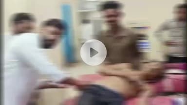 चूरू: गांव रामसरा में थ्रेसर की चपेट में आने से किसान घायल, बाइक से अस्पताल पहुंचाया गया