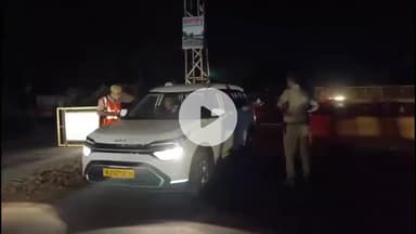 चूरू: कोतवाली पुलिस ने कृषि उपज मंडी के पास ए श्रेणी की हथियारबंद नाकाबंदी की, वाहनों की ली सघन तलाशी