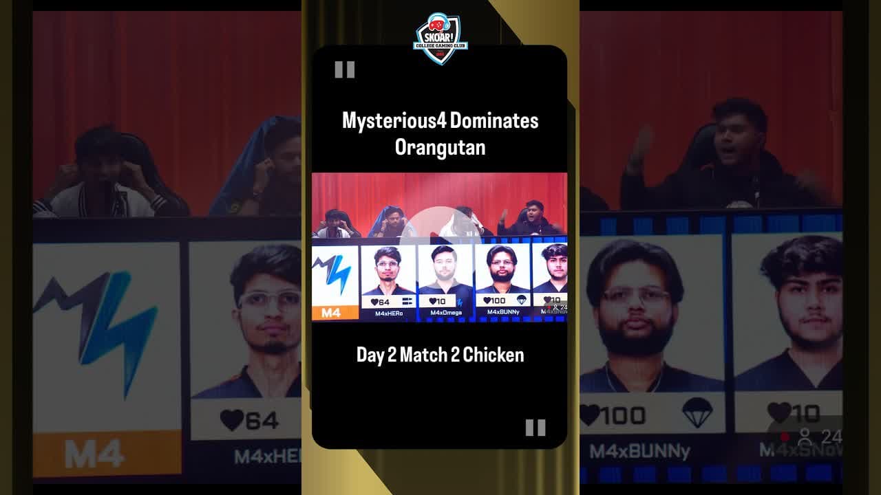 MYSTERIOUS4 SMASHED ORANGUTAN 🔥#BMIC2025 #BMICDelhi #Mysterious4 #Orangutan #BMICHighlights #BGMI
