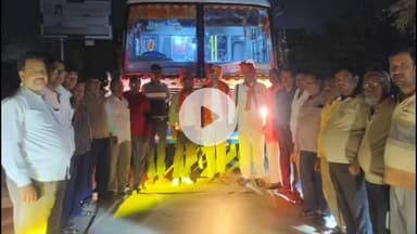 भुसावर: भुसावर से खाटू श्याम के लिए सीधी रोडवेज बस सेवा शुरू, कस्बे के लोगों ने चालक-परिचालक का किया सम्मान