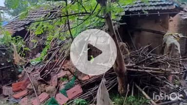 हिरणपुर: भारी बारिश से मिट्टी के दो घर गिरे, एक महिला हुई घायल