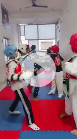 admission open for boys & girls sbi bank pankha circle -8949454445 leran karate, taekwondo #churu @churuvision #viral