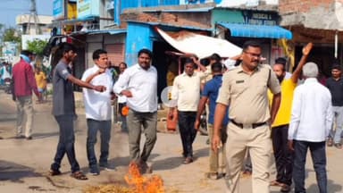టేకుమట్ల: టేకుమటలో ముఖ్యమంత్రి రేవంత్ రెడ్డి దిష్టిబొమ్మను దహనం చేసిన బీజేపీ శ్రేణులు