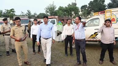 बक्सर: डीएम और एसपी ने किया चुरामनपुर डिस्पैच सेंटर का निरीक्षण