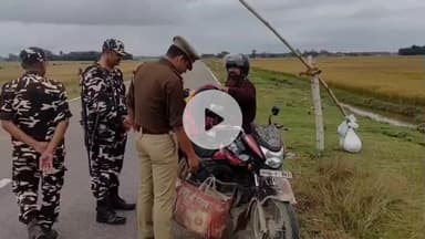 नौतनवा: सेवतरी चौकी पुलिस ने अभियान चलाकर 5 वाहनों का किया ई-चालान