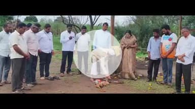 शिराळा: सागाव ग्रामपंचायतीकडून स्मशानभूमी दुरुस्तीच्या कामाचा शुभारंभ..