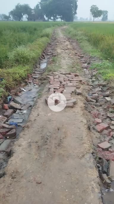 gram Usina me road ka dasa dekh sakte ho kya hal hua hai !! gram panchayat thorsan ke mukhiya, Dabalu Sah ji or sarpanch
