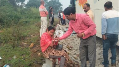 पीरटांड: पीरटांड़ के छछन्दो में तेज हवा से मां तारा बस का शीशा फटा, तीन यात्री घायल