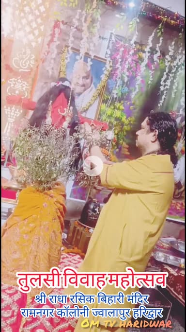 तुलसी–शालिग्राम विवाह महोत्सव ! श्री राधा श्री बिहारी मंदिर