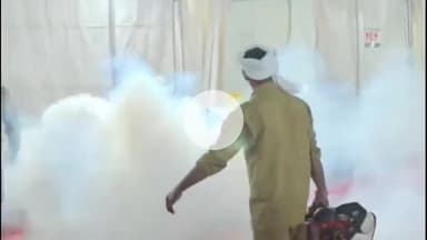 जगाधरी: कपाल मोचन मेले में श्रद्धालुओं को परेशानी न हो, प्रशासन द्वारा कराई जा रही है फॉगिंग