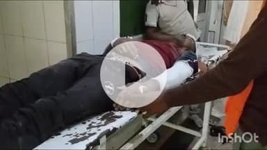 बांदा: शहर के कारे बाबा मंदिर के पास एक घर में मजदूरी कर रहे दो मजदूर छज्जा गिरने से दबकर घायल हुए