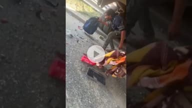 बेकाबू डंपर का कहर — दर्जनों की मौत, दर्जनों घायल ।