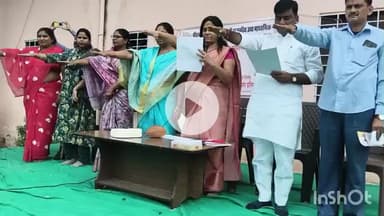 दौसा: दौसा के रामकरण जोशी विद्यालय में आत्मनिर्भर भारत संकल्प अभियान के तहत छात्रों को स्वदेशी अपनाने की शपथ दिलाई गई