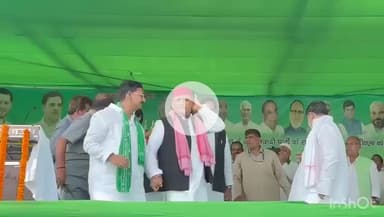 नवादा: नवादा के आईटीआई के मैदान में पूर्व मुख्यमंत्री अखिलेश यादव के सामने चार नेताओं ने जमकर दिया भाषण