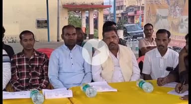 धनबाद/केंदुआडीह: धनबाद: रेंगूनी पंचायत में भारी वाहनों के आवागमन के विरोध में ग्रामीणों ने की प्रेस वार्ता