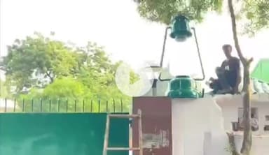 पटना ग्रामीण: राबड़ी आवास पर 14 नवंबर की तैयारी, लालटेन को किया जा रहा है पेंट