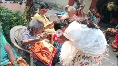 गिरिडीह: बस स्टैंड रोड स्थित वृद्ध आश्रम में सूर्योदय चैरिटेबल ट्रस्ट द्वारा स्वास्थ्य जांच शिविर लगाया गया