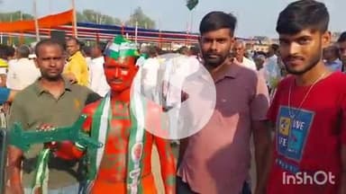 करपी: करपी में मुख्यमंत्री की सभा में बड़ी संख्या में लोग हुए उपस्थित