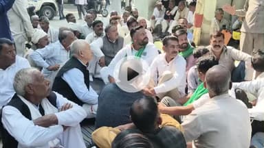 मुज़फ्फरनगर: दूधली में चकबंदी विवाद भड़का, ग्रामीणों ने नक्शा-23 रद्द करने को धरना दिया, विधवा महिला बोली- 'प्रधान की नजर मेरी जमीन पर'