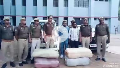 मिर्ज़ापुर: विन्ध्याचल पुलिस ने 50 लाख रुपये के अवैध गांजे के साथ दो तस्करों को गिरफ्तार किया, सीओ सिटी ने किया खुलासा