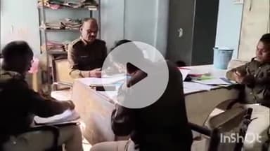 भभुआ: भभुआ में प्राथमिकी के अभियुक्तों की गिरफ्तारी के लिए भभुआ थाना पहुंची एमपी की पुलिस