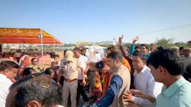 @बालमुकुंद_आचार्य के आगमन पर #किशनगढ़ में स्वागत अभिनन्दन