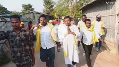 मनसाही :-  जन सुराज के विधायक प्रत्याशी ने निकाला जनसंपर्क अभियान।