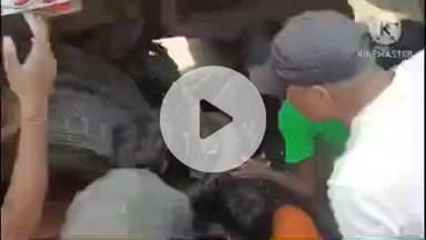 नूरसराय: काथौली फोर लाइन पर ट्रक की चपेट में आने से बाइक सवार एक व्यक्ति जख्मी