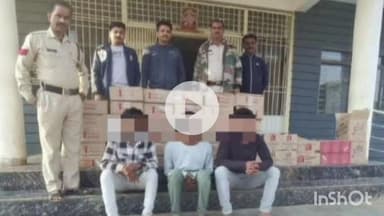 कुरवाई: कुरवाई पुलिस ने 404 लीटर अवैध शराब के साथ 3 आरोपियों को गिरफ्तार किया