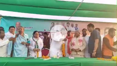 बेलागंज: पनारी में चुनावी सभा में जीतनराम मांझी ने कहा, बिहार की तरक्की के लिए डबल इंजन की सरकार ज़रूरी