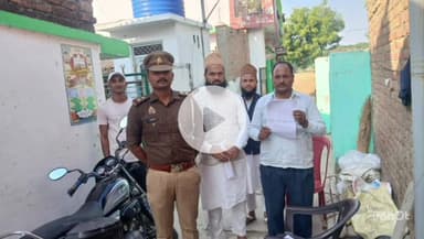 नौतनवा: संपतिहां चौकी पुलिस ने क्षेत्र की मस्जिदों पर पहुंचकर लाउडस्पीकर की परमिशन की जांच की