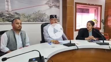 टिहरी: कैबिनेट मंत्री गणेश जोशी ने प्रेस वार्ता में सरकार की उपलब्धियां गिनाईं