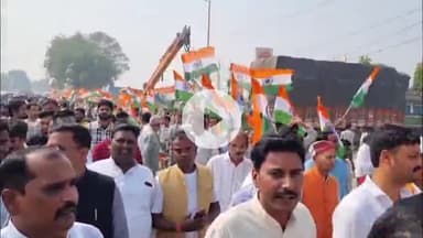 प्रतापगढ़: सरदार पटेल की 150वीं जयंती पर सीताराम धाम से भाजपाइयों ने निकाली पदयात्रा