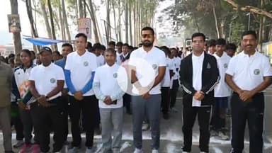 लोहरदगा: झारखंड के 25 वर्ष पूरे होने पर लोहरदगा में 'रन फॉर झारखंड' का भव्य आयोजन