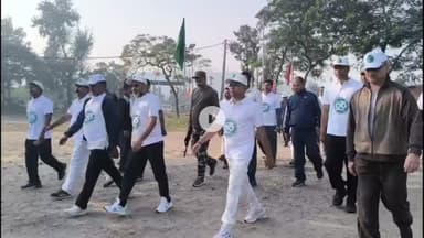 गिरिडीह: झारखंड राज्य गठन के 25वें वर्ष पर गिरिडीह स्टेडियम में 'रन फॉर झारखंड' का आयोजन