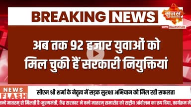 प्रदेश के युवाओं को मुख्यमंत्री श्री भजनलाल शर्मा का तोहफा | Sujas Breaking | Suja Samachar