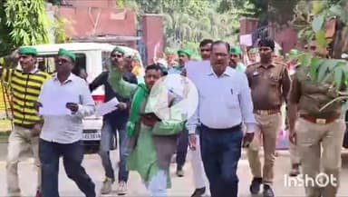 #हमीरपुर किसानों की समस्या को लेकर किसान यूनियन ने किया प्रदर्शन