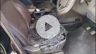 कोईलवर: कोईलवर में स्कॉर्पियो के अंदर आग लगने से सीट, स्टेरिंग सहित अन्य उपकरण जलकर राख हो गए, वीडियो हुआ वायरल