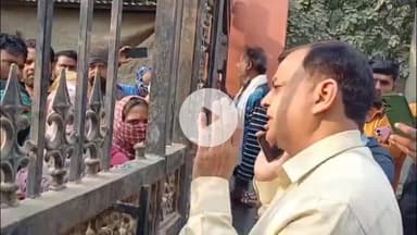 मथुरा: नगर निगम कार्यालय के बाहर किंग सिक्योरिटी के सफाई कर्मचारियों ने गेट बंद कर किया प्रदर्शन, निगम ने सभी शर्तें मानी