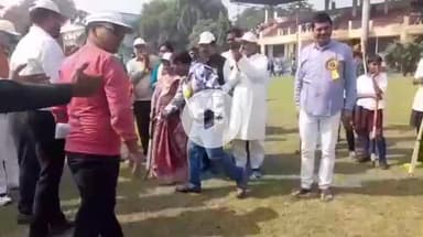 गाज़ीपुर: नेहरू स्टेडियम में सांसद/विधायक खेल स्पर्धा का आगाज, राज्यसभा सांसद ने किया उद्घाटन, खिलाड़ियों का बढ़ाया उत्साह